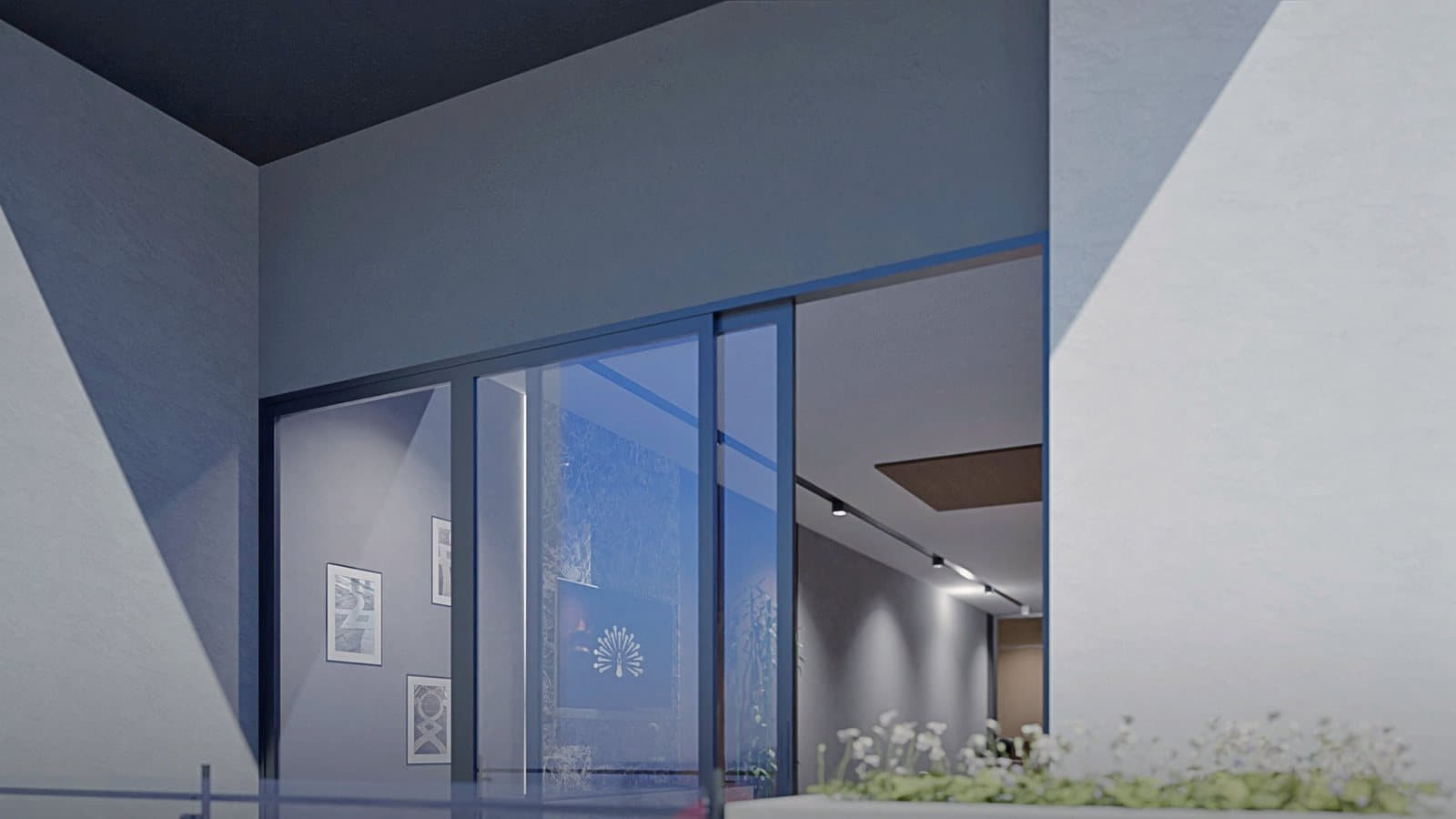 Interior — render de Torre Nara