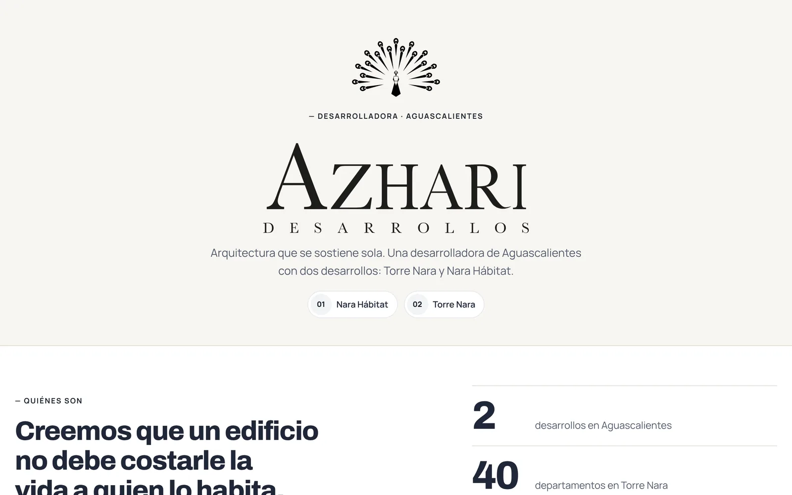 Página de Azhari Desarrollos