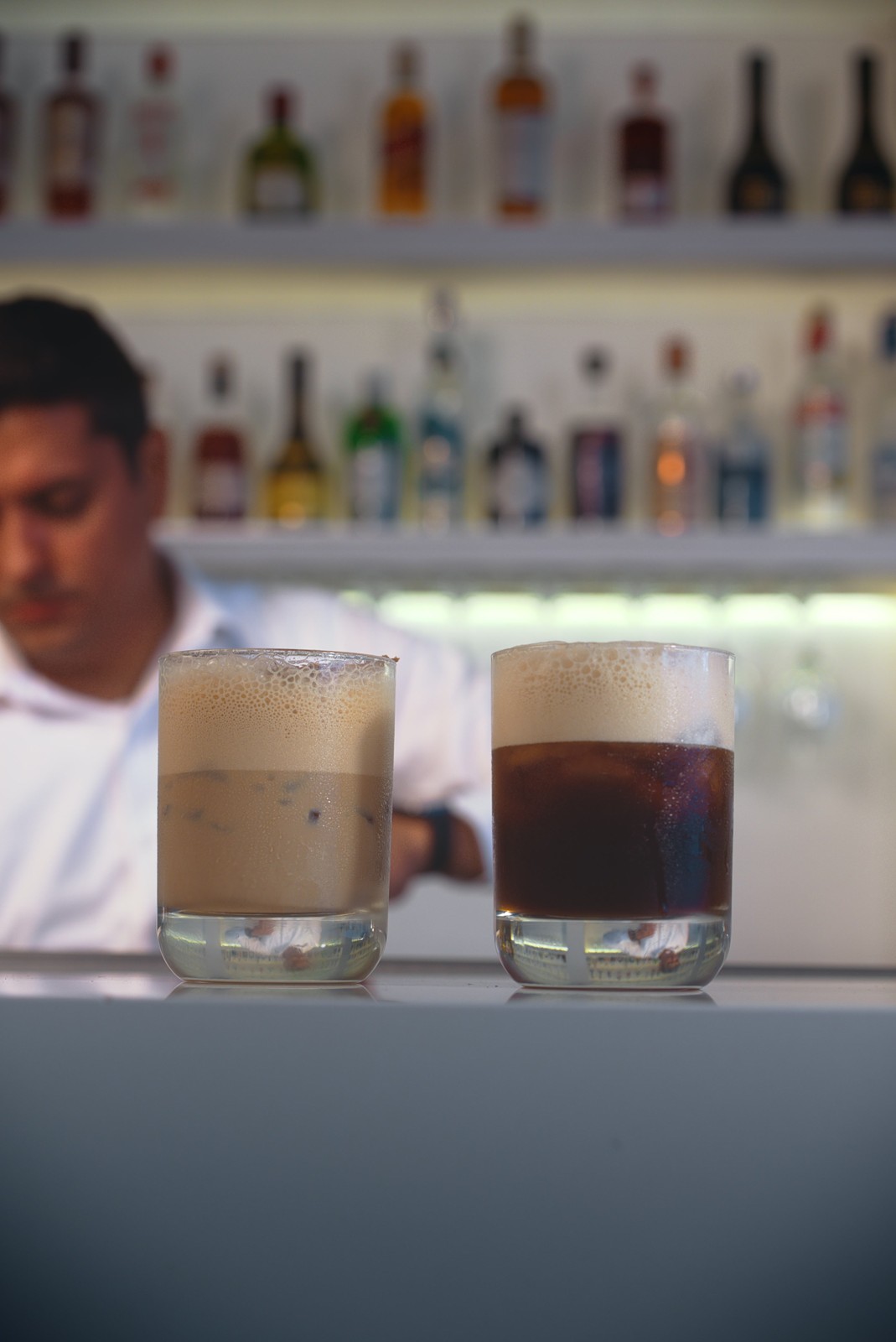 Bebidas en la barra